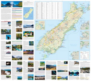 West Coast and Milford Sound Adventure Map: Plan your dream road trip along New Zealand's South Island - Collins Maps [KSIĄŻKA]