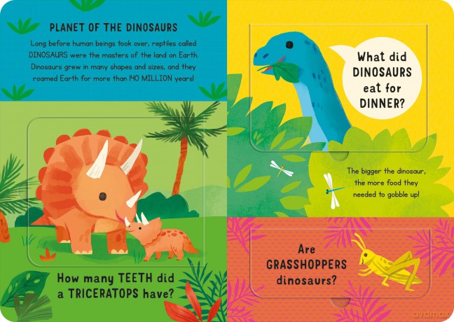 What Did Dinosaurs Eat for Dinner: and other questions (Mini Question and Answer Lift-the-Flap Books) - Rachel Moss [KSIĄŻKA]