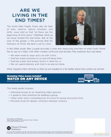 What Happens Next Bible Study Guide plus Streaming Video: A Traveler's Guide through the End of This Age - Max Lucado [KSIĄŻKA]