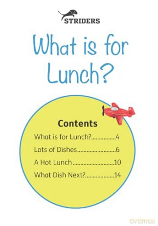 What is for lunch - Little Wandle high-low decodable reader for ages 7+ (Striders Phonics Readers) - Jilly Hunt [KSIĄŻKA]