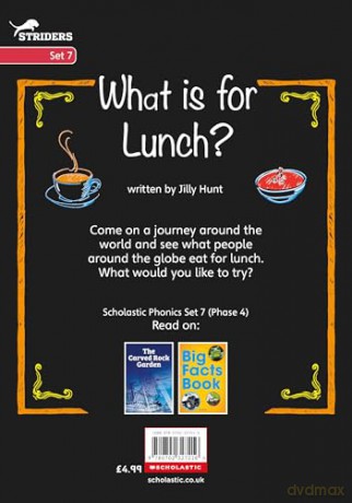 What is for lunch - Little Wandle high-low decodable reader for ages 7+ (Striders Phonics Readers) - Jilly Hunt [KSIĄŻKA]