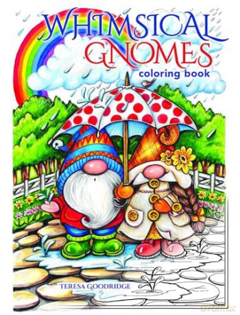 Whimsical Gnomes Coloring Book (Dover Adult Coloring Books) - Theresa Trinder [KSIĄŻKA]
