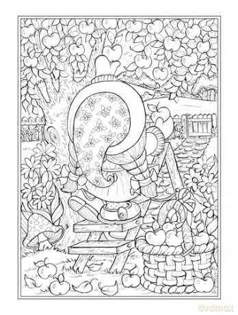 Whimsical Gnomes Coloring Book (Dover Adult Coloring Books) - Theresa Trinder [KSIĄŻKA]