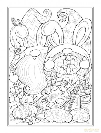 Whimsical Gnomes Coloring Book (Dover Adult Coloring Books) - Theresa Trinder [KSIĄŻKA]