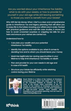 Who Will Get My Money When I Die: The concise guide to making your Will and reducing the impact of Inheritance Tax on your Estate - Stuart Ritchie [KSIĄŻKA]