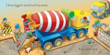 Why I Love Diggers and Trucks: A new fun, illustrated children's picture book about construction vehicles - perfect for the youngest of readers! - Daniel Howarth [KSIĄŻKA]