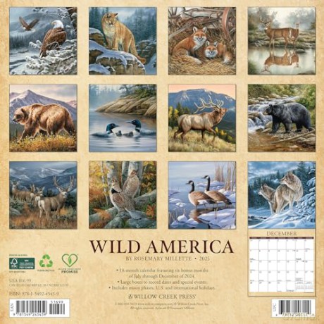 Wild America 2025 Wall [KSIĄŻKA]