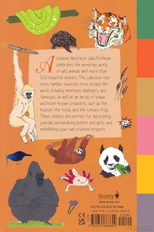 Wildlife Anatomy Sticker Book: A Julia Rothman Creation: More than 500 Stickers - Julia Rothman [KSIĄŻKA]