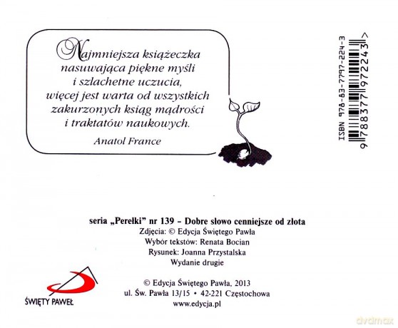 Perełka 139 - Dobre słowo cenniejsze od złota 2013 [KSĄŻKA]