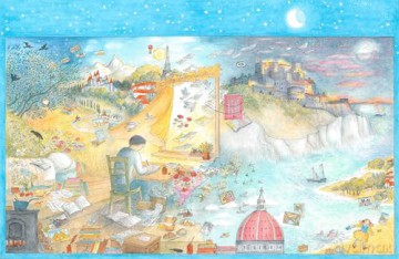 Wish You Were Here: Postcards from Franz Kafka - Bernadette Watts [KSIĄŻKA]