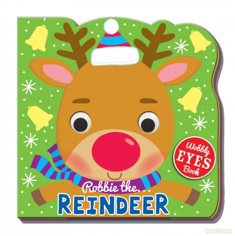Wobble Eye Book Robbie the Reindeer [KSIĄŻKA]