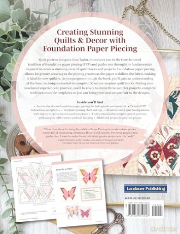 Wonderful World of Paper-Pieced Quilt Blocks: 30 Nature-Inspired Designs and a Beautiful Sampler: 30 Nature-Inspired Designs and Beautiful Sampler Projects - Liza Taylor [KSIĄŻKA]