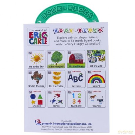 World of Eric Carle, My First Library Board Book Block 12-Book Set - First Words, Alphabet, Numbers, and More! - PI Kids: 12 Board Books [KSIĄŻKA]