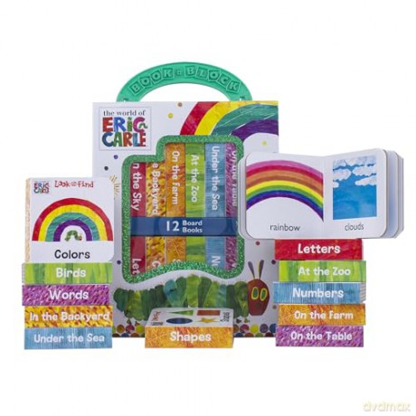 World of Eric Carle, My First Library Board Book Block 12-Book Set - First Words, Alphabet, Numbers, and More! - PI Kids: 12 Board Books [KSIĄŻKA]