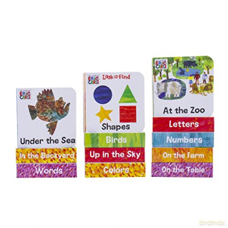 World of Eric Carle, My First Library Board Book Block 12-Book Set - First Words, Alphabet, Numbers, and More! - PI Kids: 12 Board Books [KSIĄŻKA]