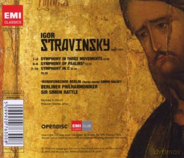 Sir Simon Rattle: Symphony Of Psalms, Symphony In C [CD]