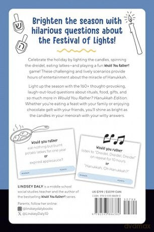 Would You Rather Hanukkah Edition: Light Up the Season with a Hilarious Holiday Game for Kids - Lindsey Daly [KSIĄŻKA]