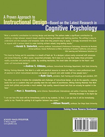 Writing Training Materials That Work: How to Train Anyone to Do Anything - Wellesley R. Foshay [KSIĄŻKA]