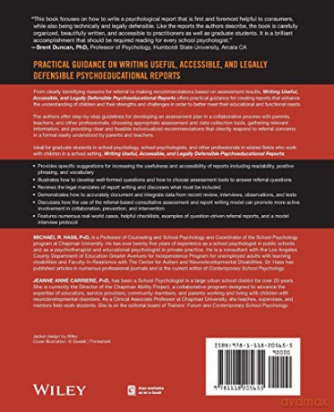 Writing Useful, Accessible, and Legally Defensible Psychoeducational Reports - Michael Hass [KSIĄŻKA]