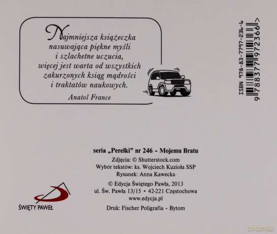 Perełka 246 - Mojemu bratu [KSĄŻKA]