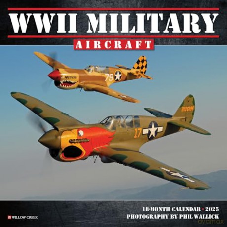 WWII Military Aircraft 2025 Mini [KSIĄŻKA]