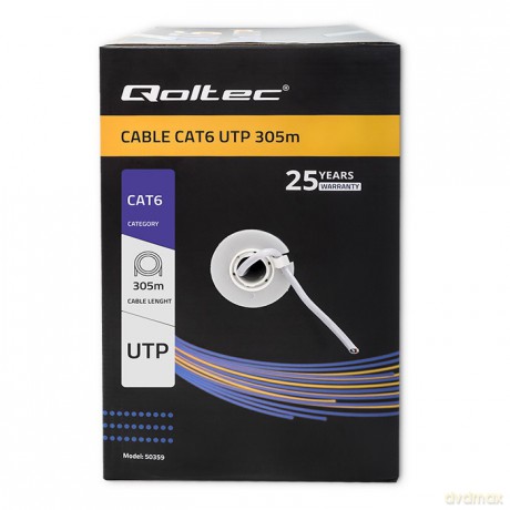 Kabel sieciowy/skrętka UTP | CAT6 | 305m
