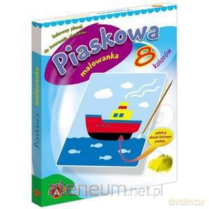 Piaskowa malowanka mini statek [ZABAWKA]