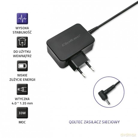 Zasilacz do ultrabooka Asus 33W | 19V | 1.75A | 4.0*1.35