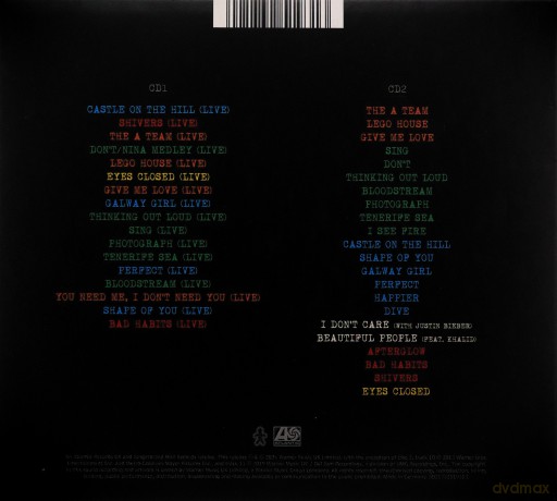 Ed Sheeran: +-= × (Tour Collection: Live) [2CD]