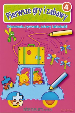 Pierwsze gry i zabawy 4+ rózowa [KSĄŻKA]