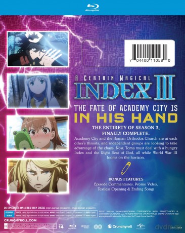 A Certain Magical Index III - Season 3 [4xBlu-Ray]