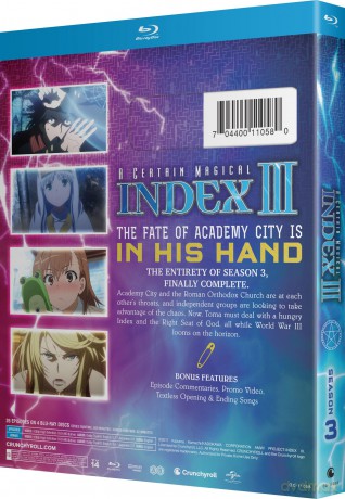 A Certain Magical Index III - Season 3 [4xBlu-Ray]