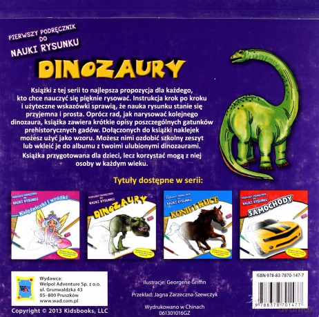 Pierwszy podręcznik do nauki rysunku - Dinozaury [KSĄŻKA]
