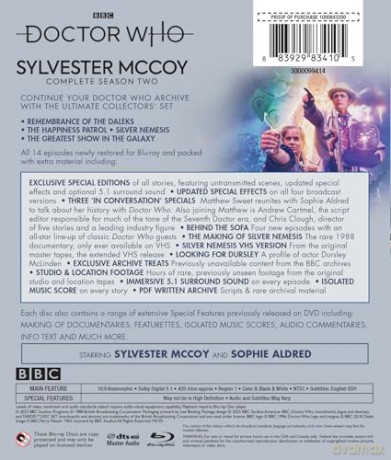 Doctor Who: Sylvester McCoy Season 2 (Doktor Who) [Blu-Ray]