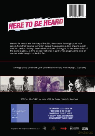 Here To Be Heard - The Story of the Slits [DVD]