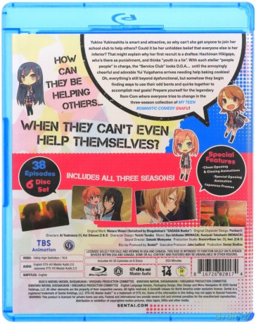 My Teenage Romantic Comedy SNAFU: Complete Collection [6xBlu-Ray]
