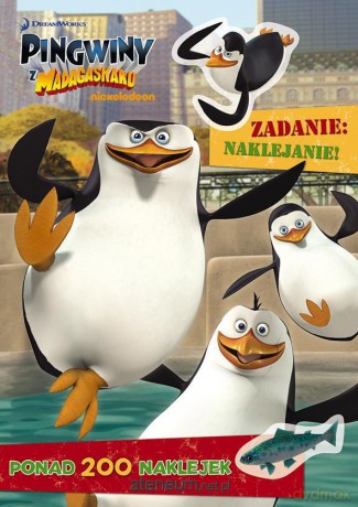 Pingwiny z Madagaskaru. Zadanie: naklejanie! [KSĄŻKA]