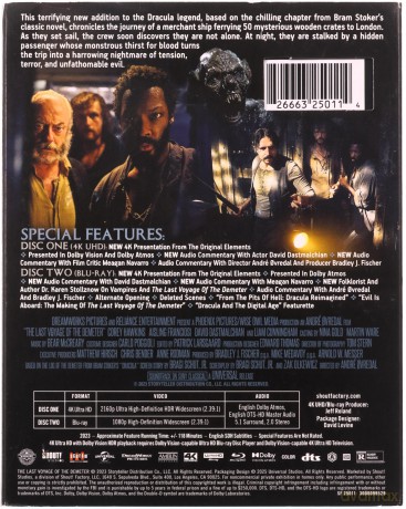 The Last Voyage of the Demeter (Demeter: Przebudzenie zła) [Blu-Ray 4K]+[Blu-Ray]+[DVD]