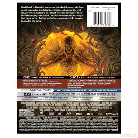 The Last Witch Hunter (Łowca czarownic) (steelbook) [Blu-Ray 4K]+[Blu-Ray]