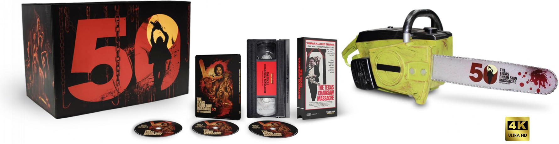 The Texas Chain Saw Massacre (Teksańska masakra piłą mechaniczną) (50th Anniversary Chainsaw Edition) [Blu-Ray 4K]+[Blu-Ray]