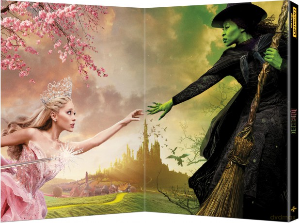 Wicked (Exclusive Limited-Edition Giftset with Gold Tone Metal Bookends) [Blu-Ray 4K]+[Blu-Ray]