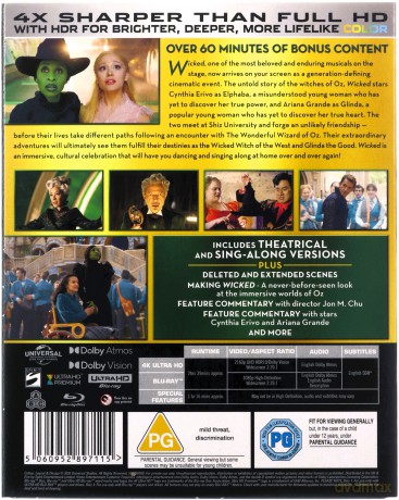 Wicked [Blu-Ray 4K] + [Blu-ray]
