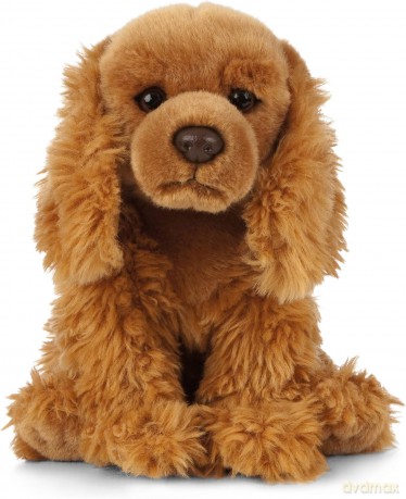 Living Nature Cocker Spaniel, Realistic Soft Cuddly Dog Toy, 22 cm