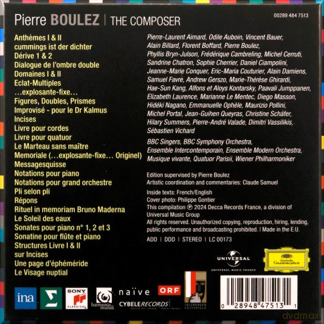 Pierre Boulez: Boulez - The Composer Edition [13CD]