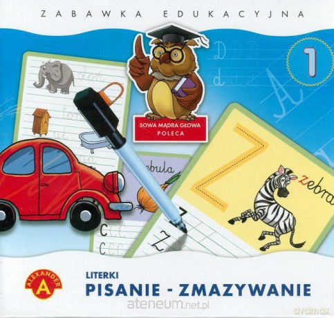 Pisanie-zmywanie 1 Literki [ZABAWKA]
