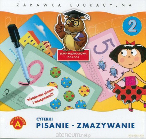 Pisanie-zmywanie 2 Cyferki [KSĄŻKA]