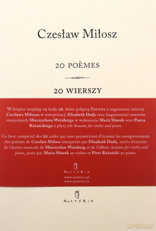 20 poemes 20 wierszy - Czesław Miłosz [KSIĄŻKA]
