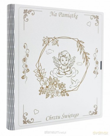 Biblia. Pamiątka Chrztu Św. złota - Aniołek - Lizzie Ribbons, Paola Bertolini Grudina [KSIĄŻKA]