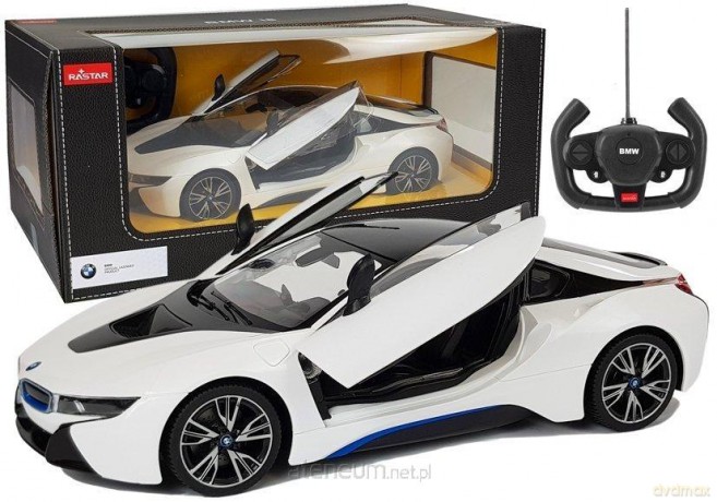 BMW i8 Rastar R/C 1:14 białe