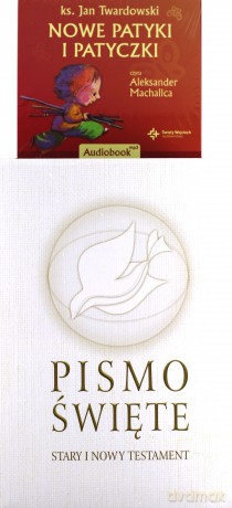 Pismo Święte ST i NT białe + Audiobook [KSĄŻKA]